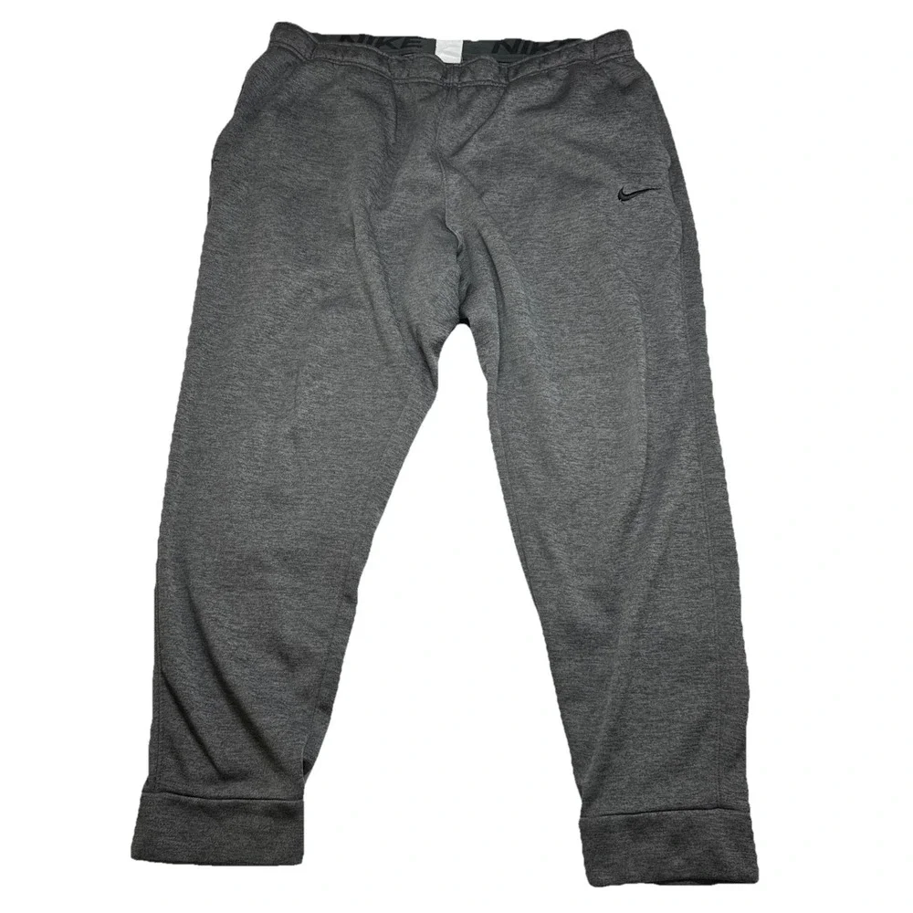 Nike Mens Therma-Fit Grey Joggers  Pockets 2XL Run Athleisure fits 38*29